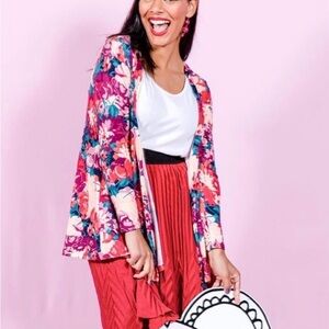 LuLaRoe Floral Maxi Skirt in Red, Pink, Teal, Cream, Purple
